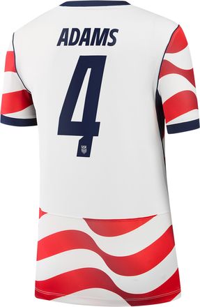 Nike Tyler Adams USMNT 2026 Stadium Home Nike Womens Dri-FIT Soccer Jersey in White | NN203943405-USM