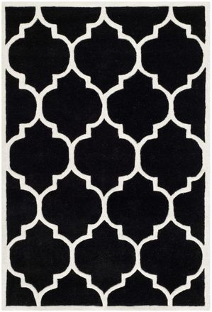 Safavieh Alfombra lana nero/neutrale 152 x 244 cm