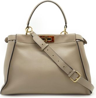 Fendi Fendi leren handtas Peekaboo