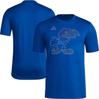 adidas Mens adidas Royal Kansas Jayhawks Locker Local Impression AEROREADY T-Shirt at Nordstrom, Size Medium