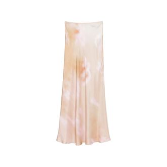 Fabiana Filippi Maxi Skirts, female, Pink, Size: 2XS Printed Silk Twill Skirt
