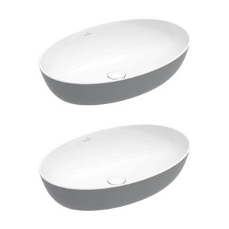 Villeroy & Boch Villeroy&boch - Conjunto De Dos Lavabos Sobre Encimera Ovalados Villeroy Et Boch Artis French Linen
