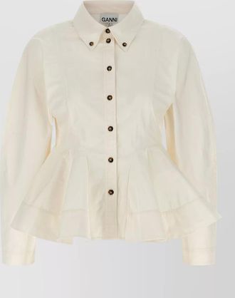 Ganni peplum shirt