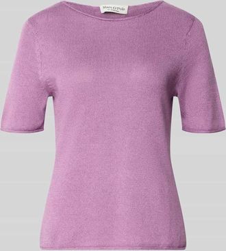 Marc O'Polo Regular Fit Pullover aus Baumwoll-Leinen-Mix in Violett, Gr&ouml;&szlig;e XXL