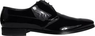 Dolce & Gabbana Zwarte Kalbslederen Derby Heren Dresschoenen - Heren - Nette schoenen - Zwart - 39 EU - Leer - Schoenen
