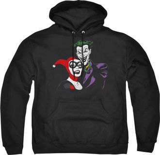 Gildan Batman Joker & Harley Adult Pull Over Hoodie / Hooded Sweatshirt