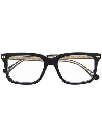 Gucci square-frame glasses - men - Acetate - 54 - Black