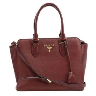 Prada Pre-owned Handbags, female, Red, Size: ONE SIZE Pre-owned Tote bag