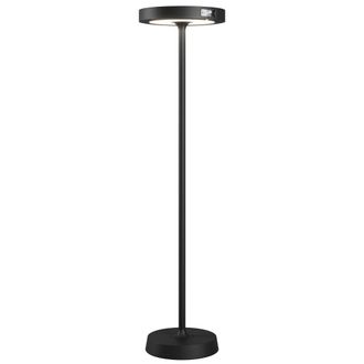 Zafferano L&aacute;mpara pie solar led negra 65w