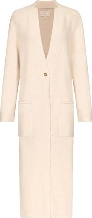 Loulou Studio Truien & Vesten, Dames, Wit, M, Wol, Smet Maxi Cardigan