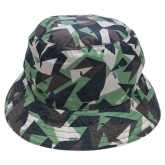 Fendi Pre-owned Accessories, male, Green, Size: ONE SIZE Pre-owned Bucket Hat