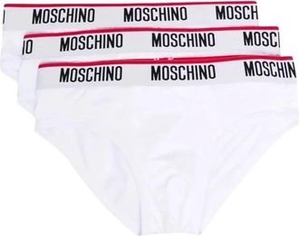 Moschino Cotton Stretch Briefs 3-Pack - Heren - Onderbroek - Wit - XS - Katoen - Ondergoed