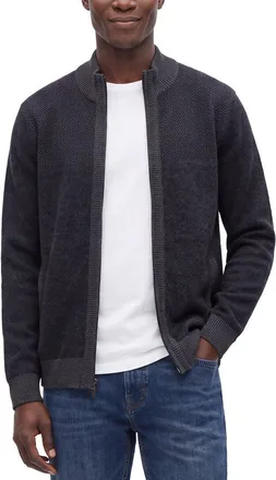 Raffi Mock Neck Zip Wool & Cashmere-Blend Jacket