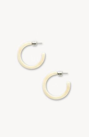 Machete Jewelry Mini Hoops in Alabaster at Nordstrom