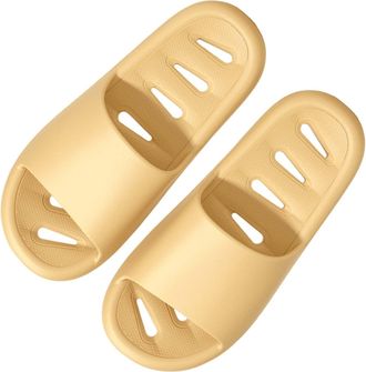 Generic cfpqv Lightweight Bathing Slippers, Womens Cloud Shoes with Drainage Holes, Quick-Drying Bath Slippers, Super Soft Cloud Non-Slip Shower Slippers for 