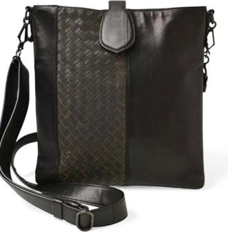 Bottega Veneta Pre-owned Leren Schoudertas - unisex - Vintage Schoudertas - Zwart - ONE Size - Leer - Vintage