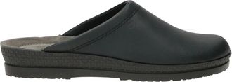 Rohde Zwarte leren klomp voor heren - Heren - Slip ons - Zwart - 42 EU - Leer - Schoenen