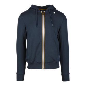 K-Way Heren, Sweatshirts & Hoodies, Blauw, Maat: 2XS Katoen