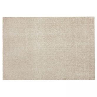 Oviala Alfombra lisa de pelo largo de polipropileno de 160 x 230 cm arena