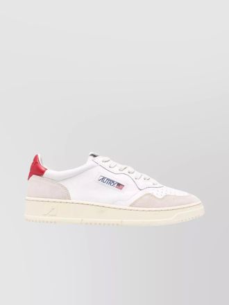 Autry medalist leather suede sneakers
