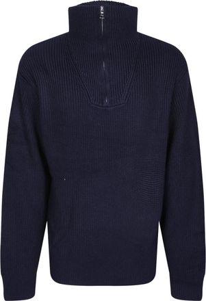 Officine G&eacute;n&eacute;rale Tarek Sweater - Heren - Coltruien - Blauw - XL - Wol - Truien & Vesten
