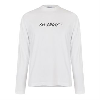 Off-white Mens Off White Long Sleeve T Shirt in - Size X-Small