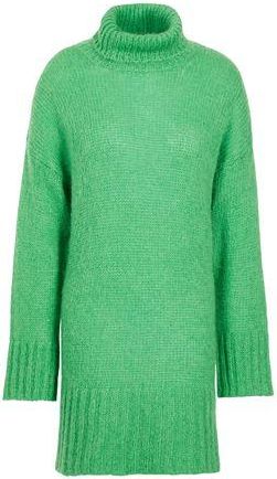 8 by YOOX KNIT ROLL-NECK MINI DRESS