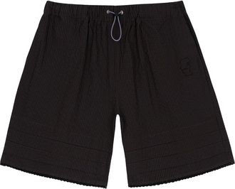 Brain Dead Gingham Seersucker Shorts in Black at Nordstrom, Size X-Large