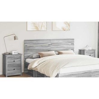 vidaXL Headboard Grey Sonoma 100 cm Engineered Wood vidaXL