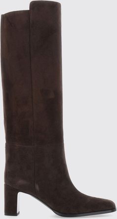 Jimmy Choo London Stivali al ginocchio Caly in pelle scamosciata con tacco quadrato