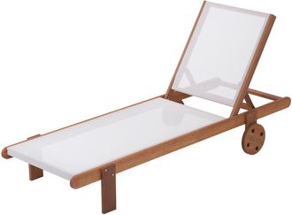 Habitat et Jardin Habitat Et Jardin - Lettino in legno esotico saigon - Maple - Marrone chiaro