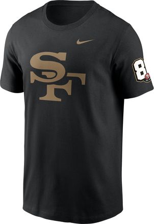 Nike San Francisco 49ers 80th Anniversary Third Down Stop Nike Mens NFL T-Shirt in Black | N19900A9B-FPV