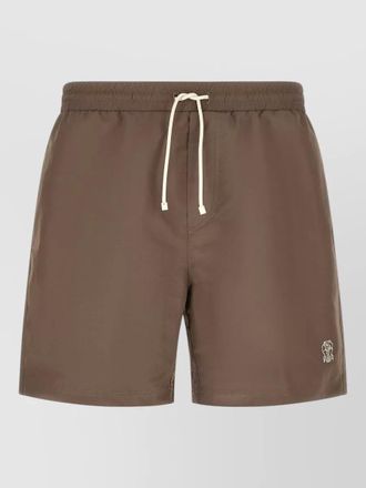 Brunello Cucinelli swimwear logo embroidery pocket design