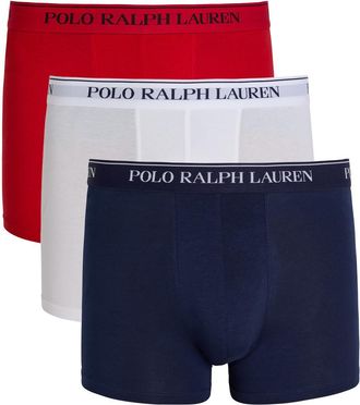 Polo Ralph Lauren Classic Logo-jacquard Stretch-cotton Trunks - set of Three - Multicoloured - XL