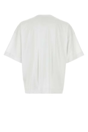 Dries Van Noten Mens White Cotton Heno Oversize T-Shirt T-shirts And Polos