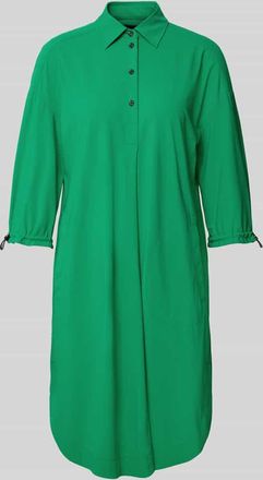 Marc Cain Knielanges Hemdblusenkleid mit Knopfleiste in Gruen, Gr&ouml;&szlig;e 34