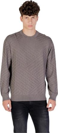 A|X Armani Exchange Trui met ronde hals van viscosemix - Heren - Ronde hals truien - Grijs - S - Truien & Vesten