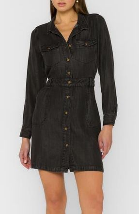 Velvet Heart Long Sleeve Utility Minidress in Lunar Eclipse at Nordstrom Rack, Size X-Small