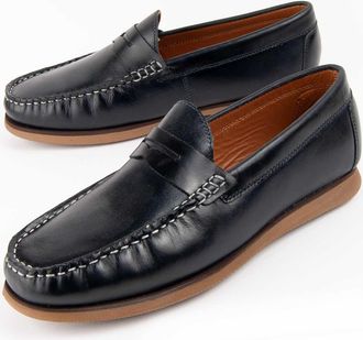 Purapiel Mocassin Mocca7 Blauw