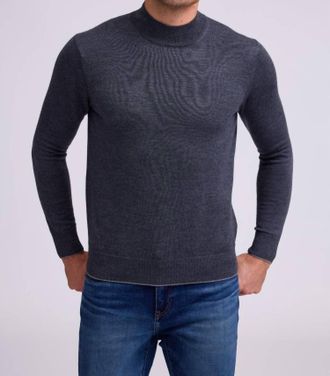 Raffi Bode Mock Neck Sweater In Charcoal