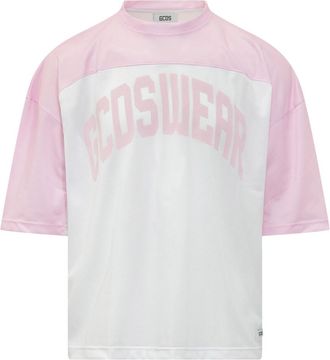 GCDS White Logo Crew Neck T-Shirt