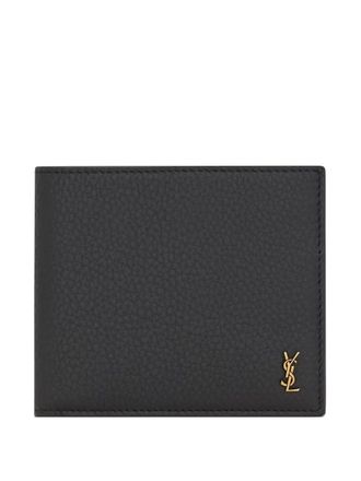 Saint Laurent Leren portemonnee - Zwart