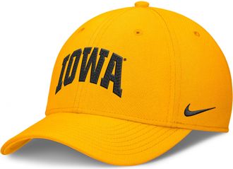 Nike Iowa Classic Swooshflex Nike Mens Dri-FIT College Hat in Yellow | NC0376IIA-KLK