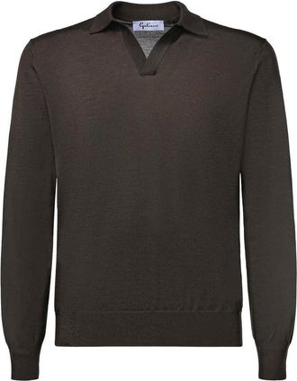 Giuliano Galiano Wool Polo Sweater
