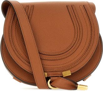 Chlo&eacute; Tassen, Dames, Bruin, ONE Size, Katoen, Medium Marcie Saddle Bag