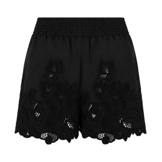 Ermanno Scervino Short Shorts, female, Black, Size: XS Wide-leg Shorts