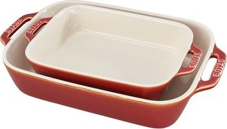 Staub Rustic Red 2-Piece Rectangular Baking Dish Set at Nordstrom