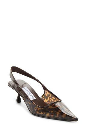 Jimmy Choo London Amel Pointed Toe Slingback Pump in Amber Mix at Nordstrom, Size 10.5Us