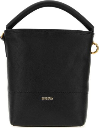 Burberry Mini B Clip Bucket Bag - Dames - Schoudertassen - Zwart - ONE Size - Katoen - Tassen