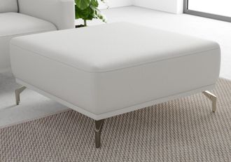 Sit&more Hocker »Bailando« mit Federkern und satinierten Nickelfüssen